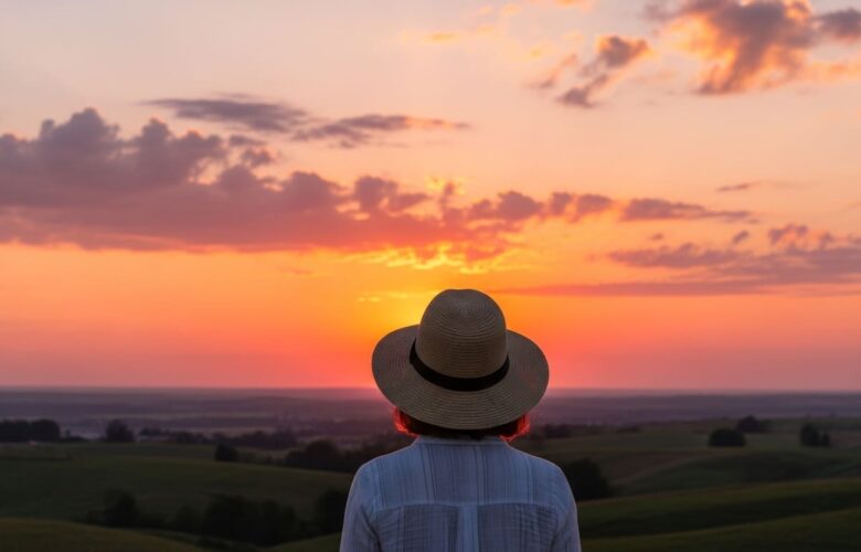 persona disfrutando del sol con sombrero
